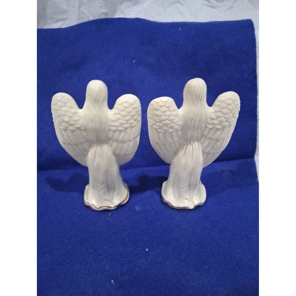 Vintage Porcelain Angels, Set of 2